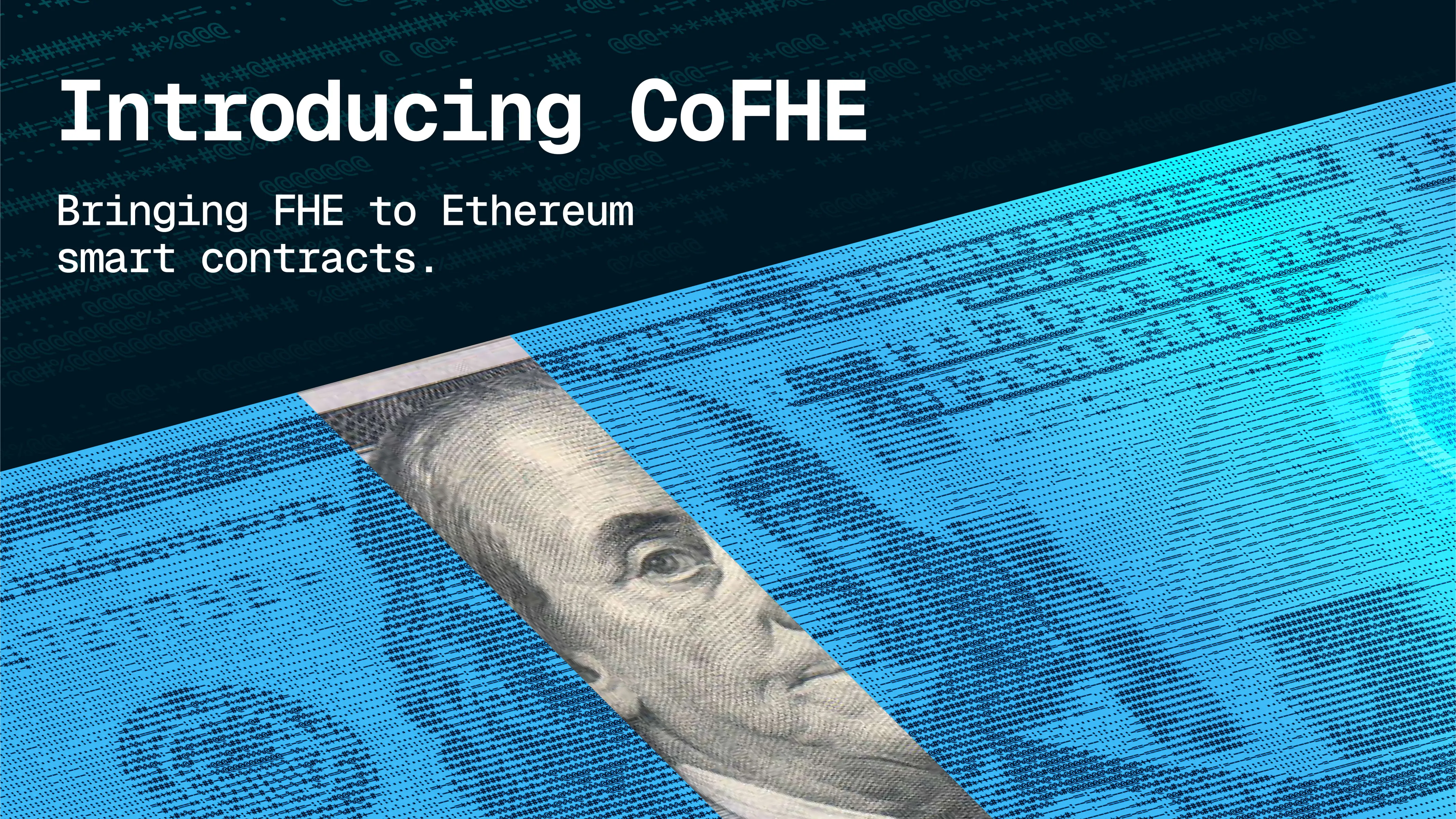 Diagram illustrating Fhenix CoFHE architecture for high-throughput encrypted smart contracts on Base and Arbitrum blockchains